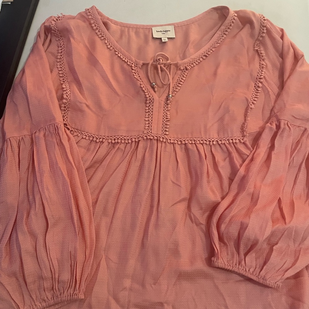 Haute Hippie Coral Blouse